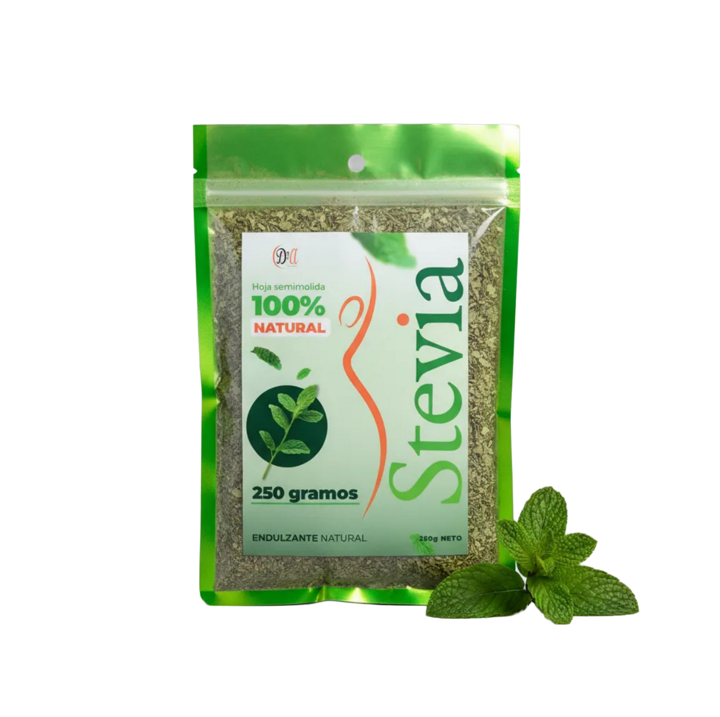 Hoja de Stevia semimolida, 100% Endulzante natural