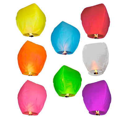 Globos de cantoya con cera, globo del deseo para fiestas 12 piezas