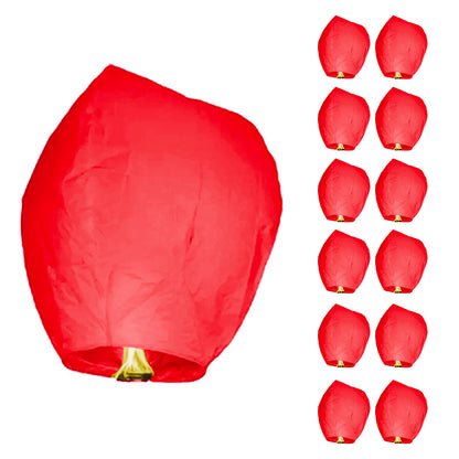 Globos de cantoya con cera, globo del deseo para fiestas 12 piezas