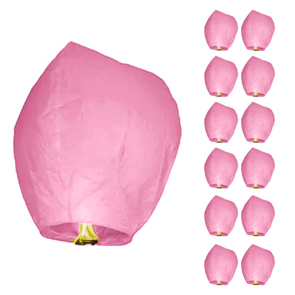 Globos de cantoya con cera, globo del deseo para fiestas 12 piezas