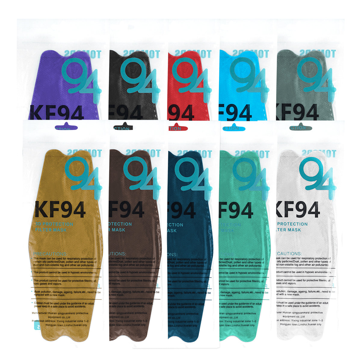 Cubrebocas Kf94 mascarilla certificada adulto Tomods