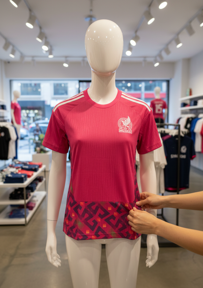 Playera Mujer Selección Mexicana 2026 Rosa Fushia