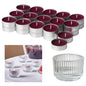 30 Mini velas aromáticas de frutos rojos, perfumadas