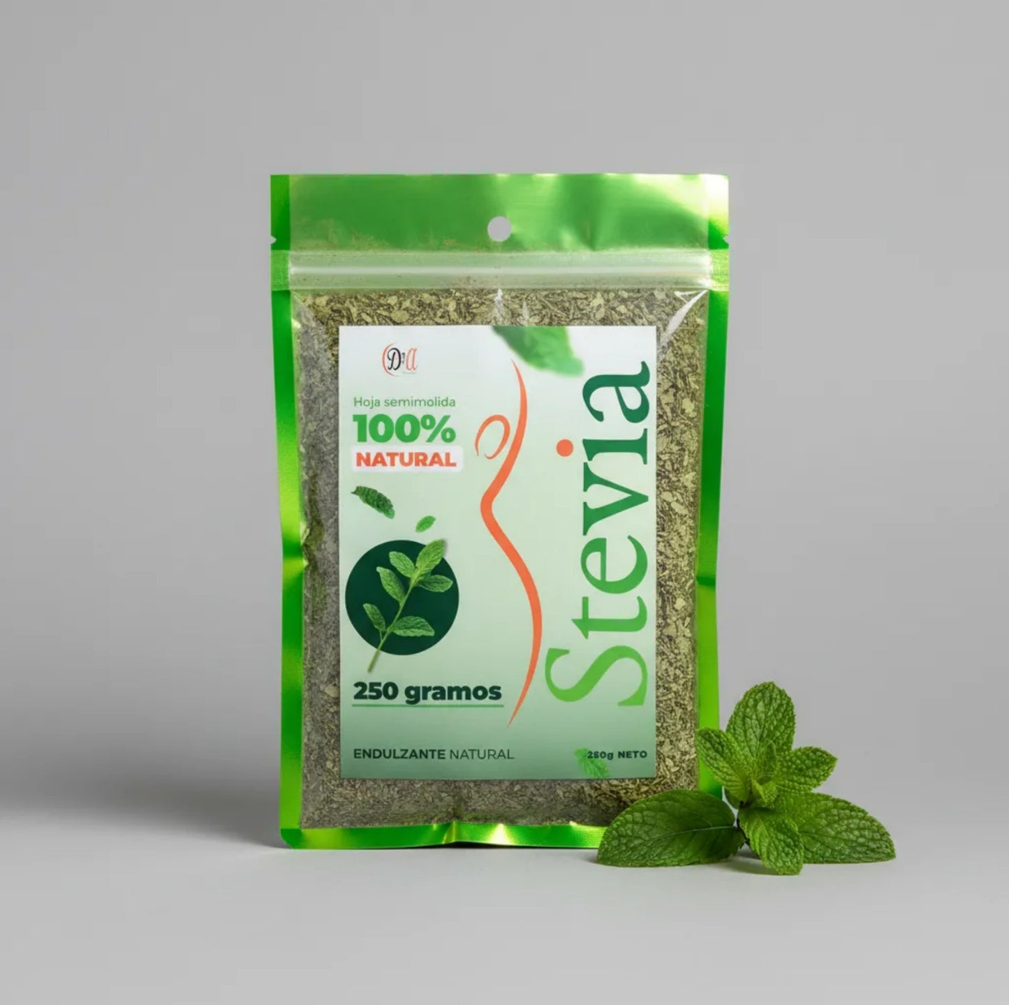 Hoja de Stevia semimolida, 100% Endulzante natural
