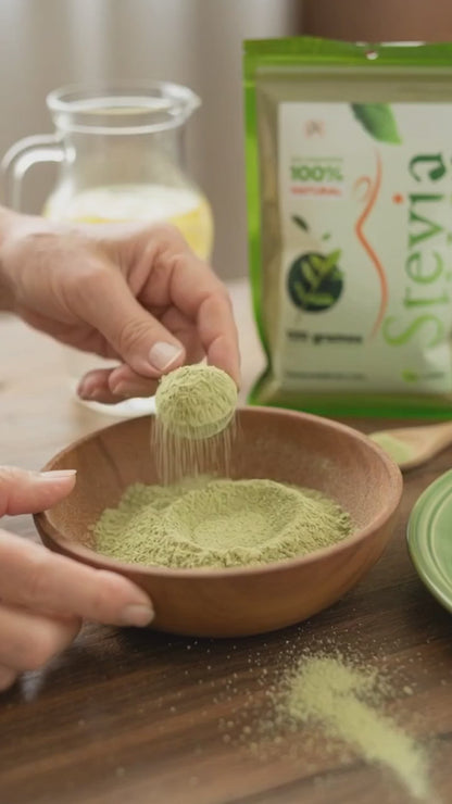 Hoja de Stevia semimolida, 100% Endulzante natural